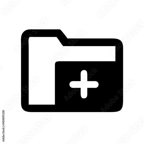 folder add icon vector illustration