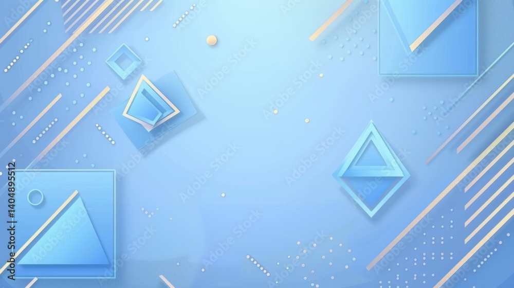 custom made wallpaper toronto digitalStriking Abstract Blue Background: Triangles and Rectangles Layered in Contemporary Modern Art Design
