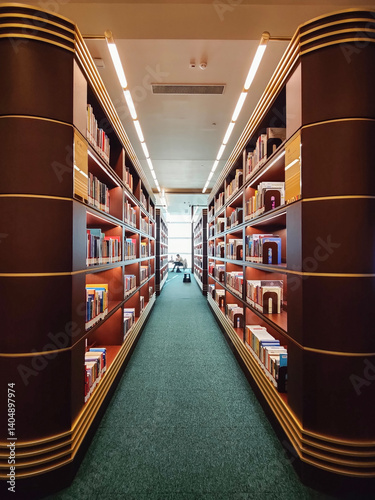 Image from the millet library in Ankara, which has a fascinating architecture and beauty.