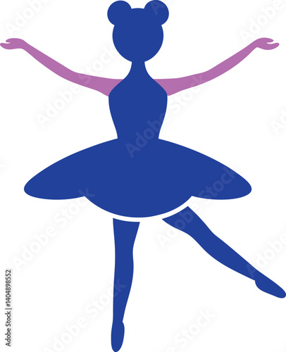 Dancing women vector art illustration with a white background