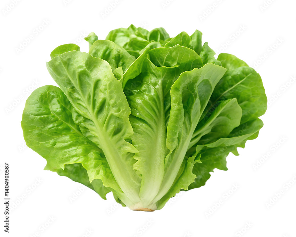 Fresh green lettuce on a white surface, leafy greens, healthy food, organic produce Fresh green lettuce on a white surface, leafy greens, healthy food, organic produce