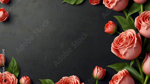 happy mother's day flowers background