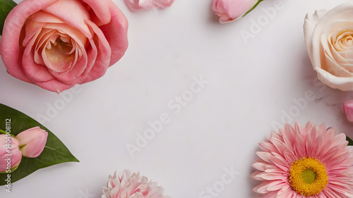 happy mother's day flowers background