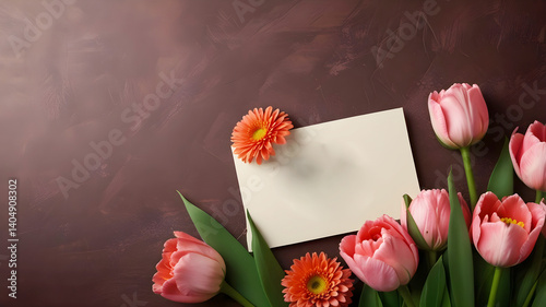 happy mother's day flowers background