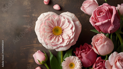 happy mother's day flowers background