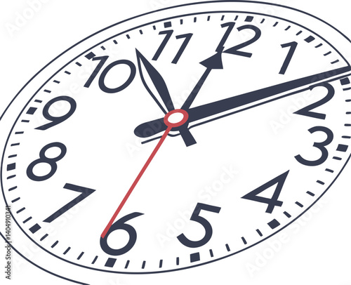 A Clock illustration vector template