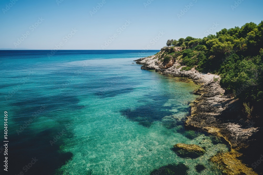Turquoise coastal view Turquoise coastal view