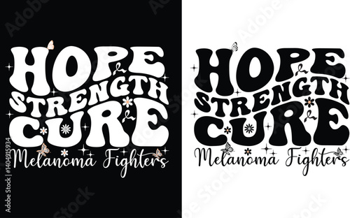 Hope, strength coue melanoma fighters gift 