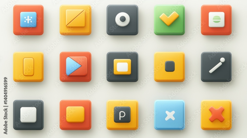 Minimal ui kit icons for smart apps modern design digital assets clean environment user-friendly concept Minimal ui kit icons for smart apps modern design digital assets clean environment user-friendly concept