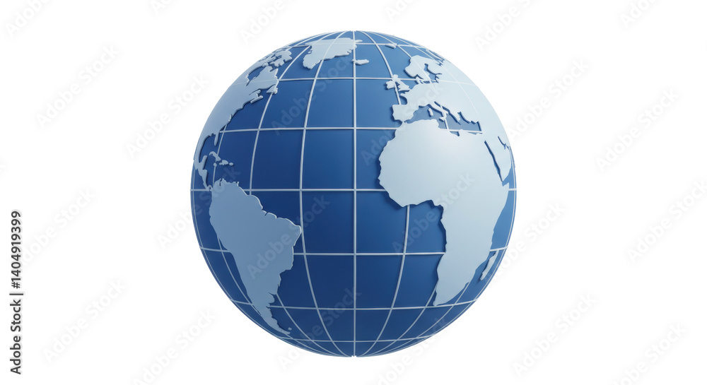 Fototapeta premium Isolated Globe