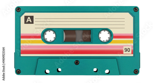Isolated Retro Cassette Tape
