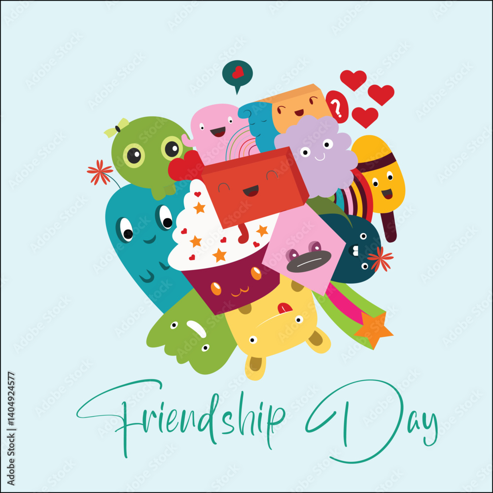 Fototapeta premium friendship Doodle