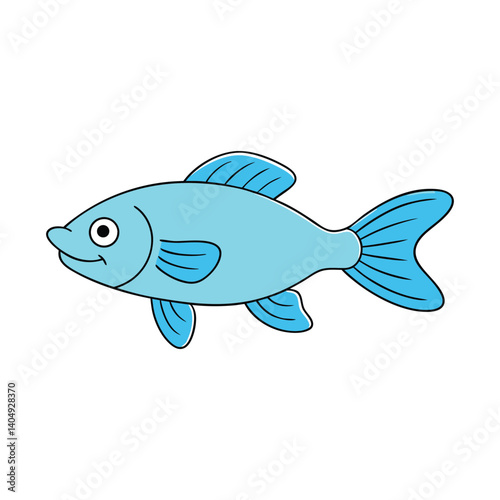 molly fish on white background.