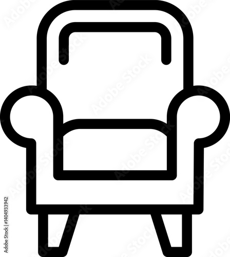 armchair Illustration on a white background  
