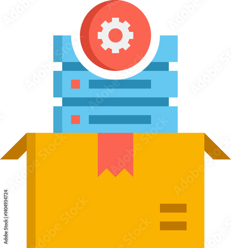 backlog Illustration on a white background   