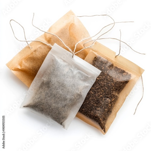 Obraz na płótnie Tea bags isolated. w salonie