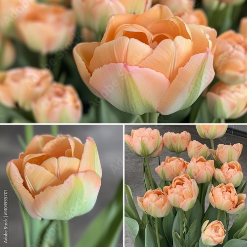 Obraz na płótnie Tall image of an orange tulip. w salonie