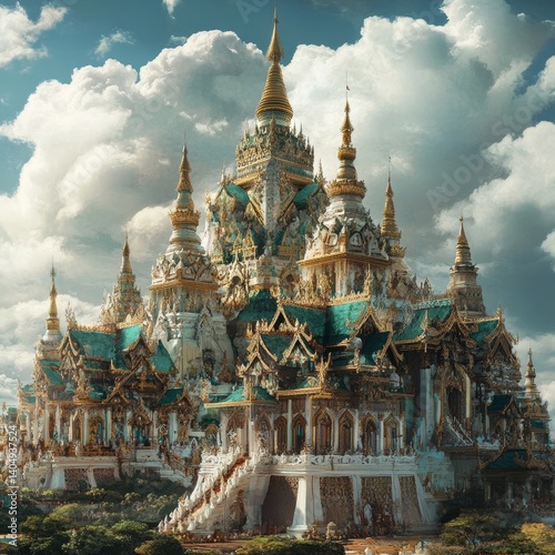 Obraz na płótnie Buddhist shrine, Burma. w salonie