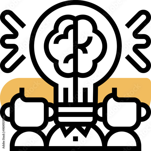 brainstorm Illustration on a white background  