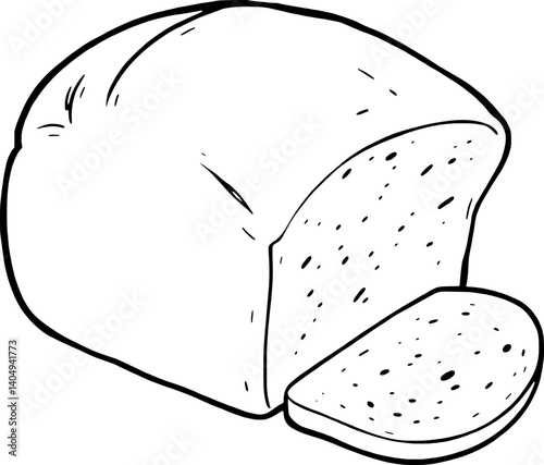 A Loaf Of Freshly Baked Bread With A Sliced Piece
