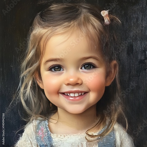Girl's lovely smile.