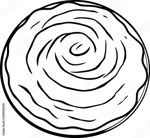 Creamy Swirled Mashed Potatoes in a Bowl Overhead View