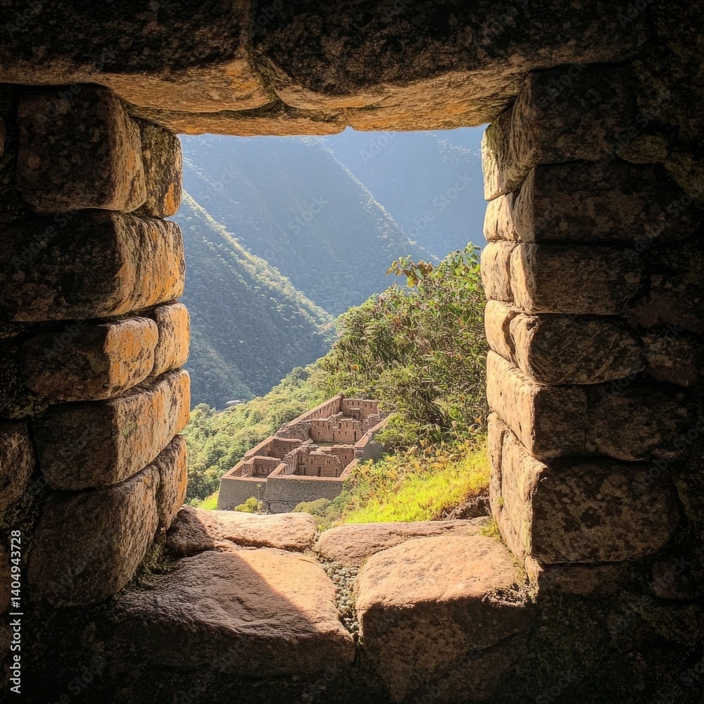 Peru's Machu Picchu site view.