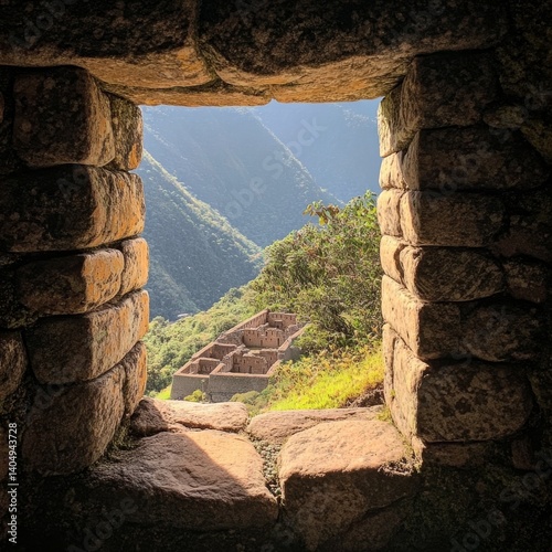 Obraz na płótnie Peru's Machu Picchu site view. w salonie