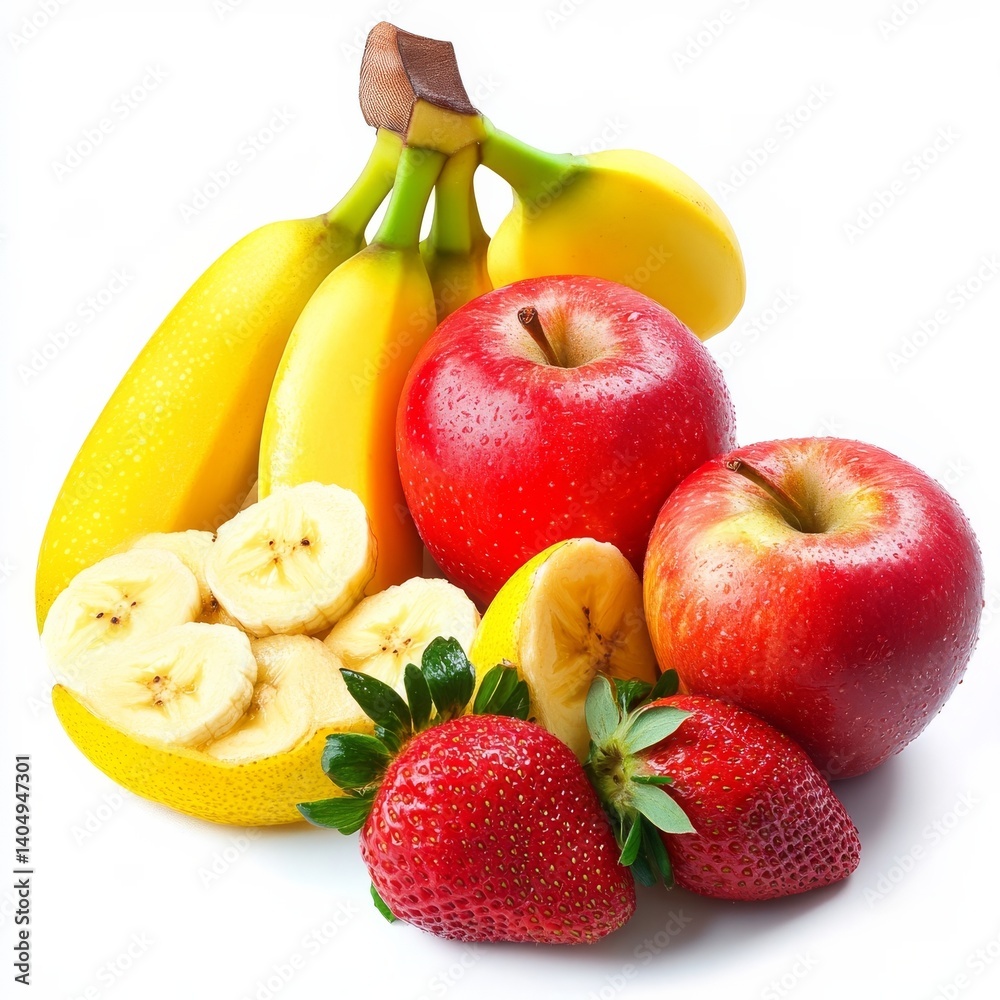 Fruit isolated on a white background.