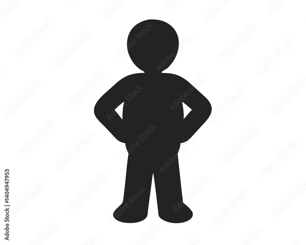 Person standing silhouette on a white surface, human figure, silhouette art, body posture Person standing silhouette on a white surface, human figure, silhouette art, body posture
