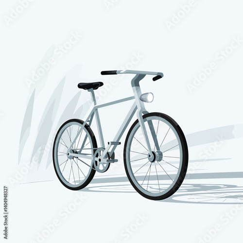 a bicycle with a white background