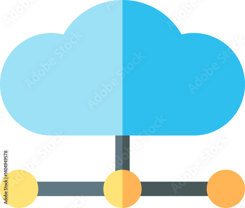 cloud Illustration on a white background 