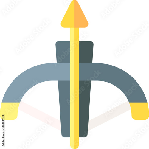 crossbow Illustration on a white background   