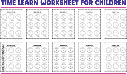 Telling Time Learn Worksheet
