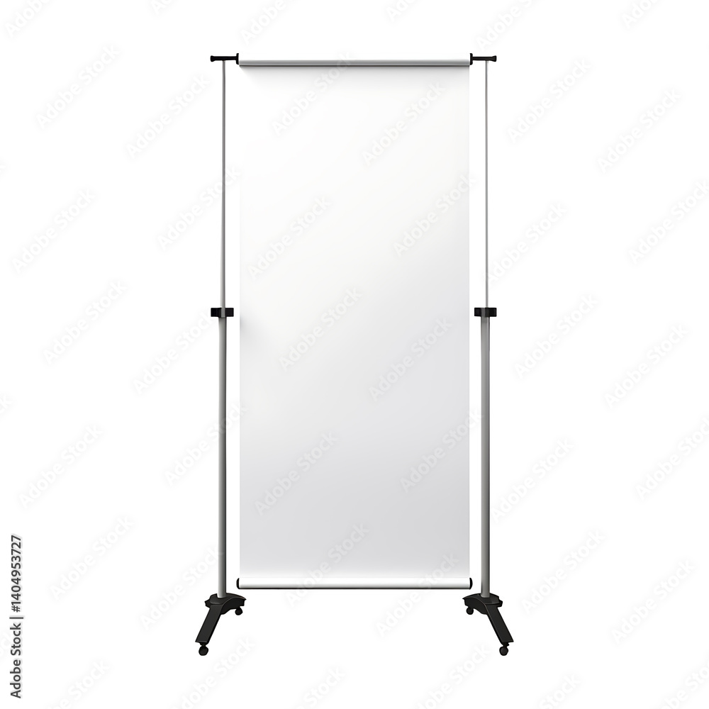 Roll up banner stand isolated on transparent background Roll up banner stand isolated on transparent background