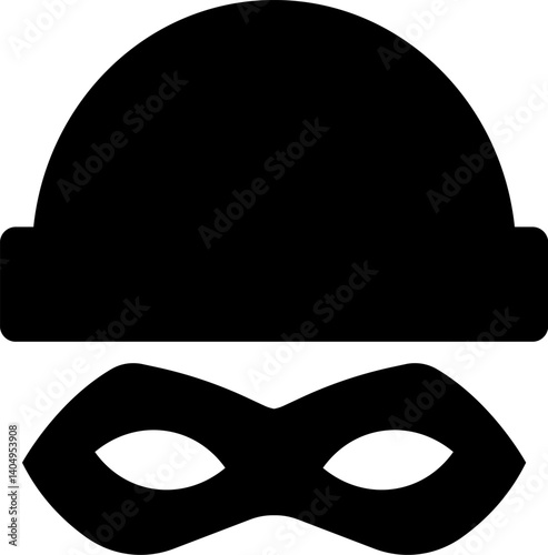 Thief icon in a flat style.