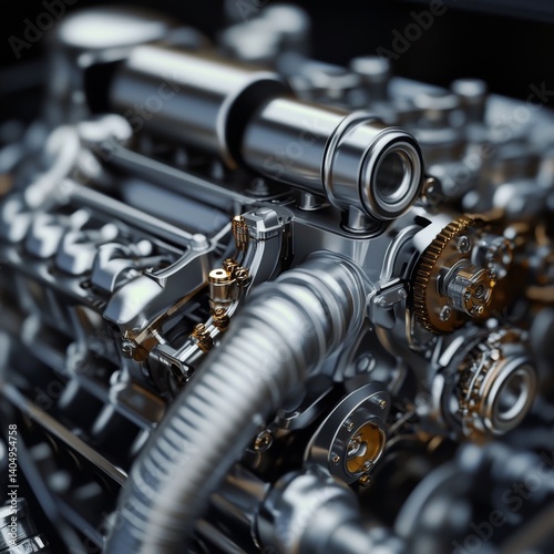 Obraz na płótnie Engine part. Soft focus. w salonie