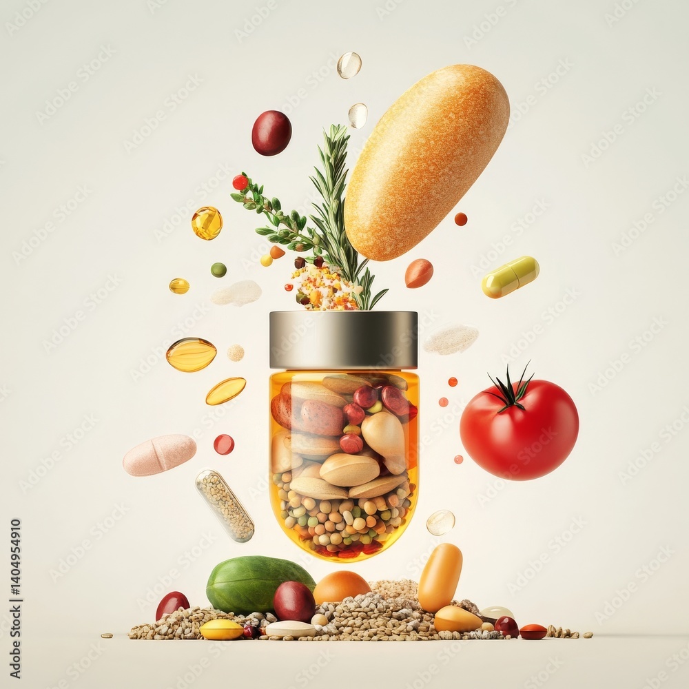 Nutrition from vitamins, fiber, minerals.