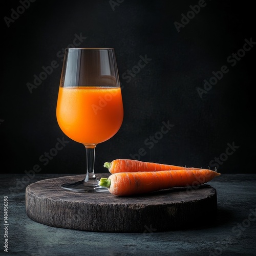 Obraz na płótnie Carrot juice in glass, raw carrots. w salonie