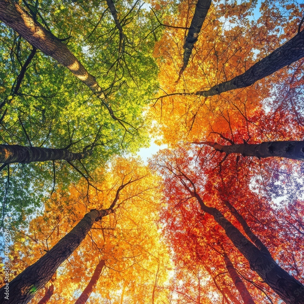 Nature's palette: canopy colors.