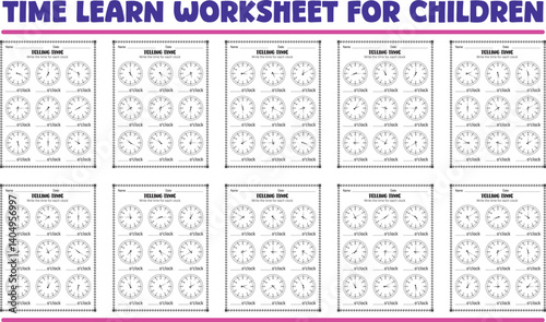 Telling Time Learn Worksheet