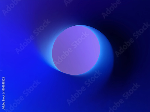 Abstract blue and purple gradient sphere, modern design. Ideal for technology, digital art, backgrounds, inspiring creativity, and futuristic concepts.