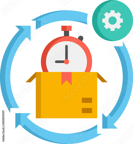 deployment Illustration on a white background     