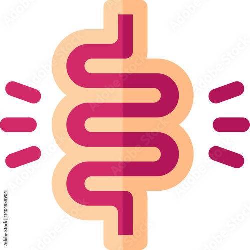 diarrhea Illustration on a white background   