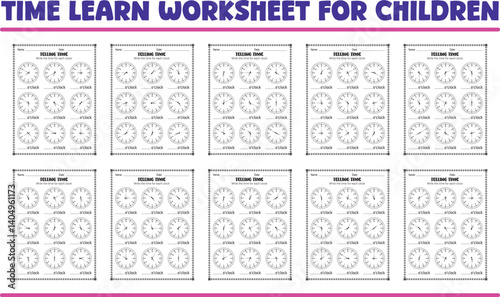 Telling Time Learn Worksheet