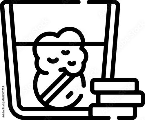 effervescent Illustration on a white background     