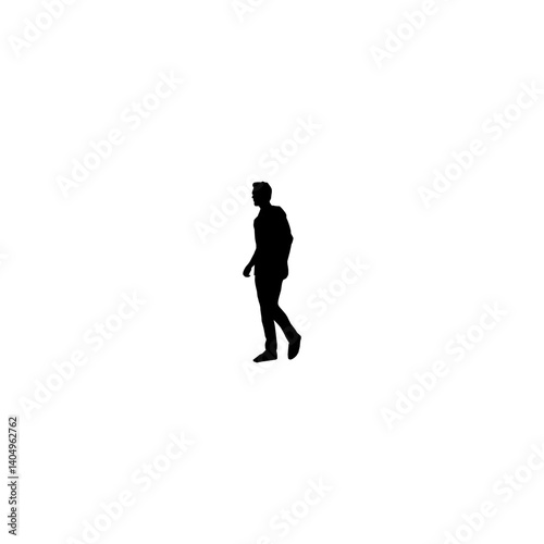 vector hiker  on white background