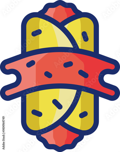 enchilada Illustration on a white background  