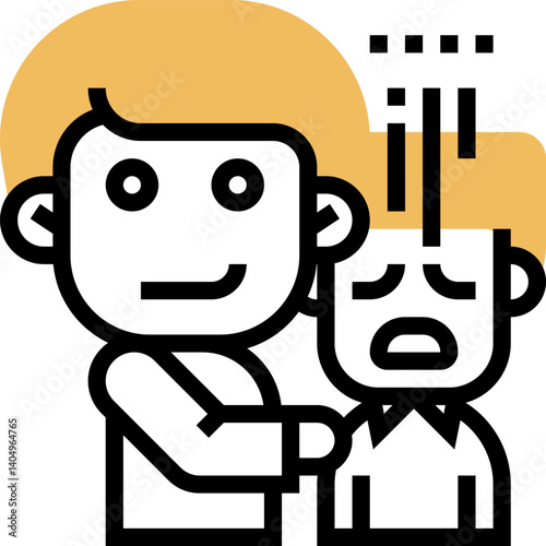 empathy Illustration on a white background   