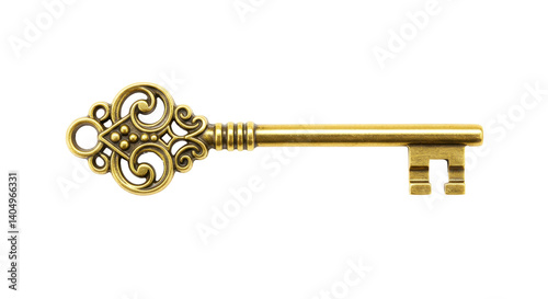 Принти на полотні Isolated Ornate Gold Key